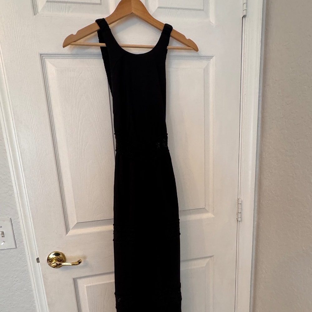 Abercrombie & Fitch Black Maxi Dress NWT